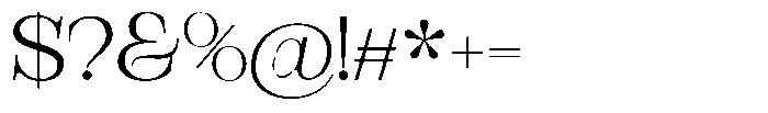Bravellion Light Extra Expanded Font OTHER CHARS