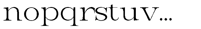 Bravellion Light Extra Expanded Font LOWERCASE