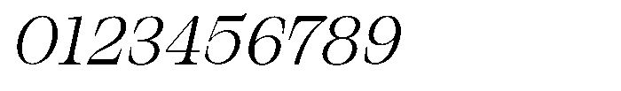 Bravellion Light Italic Font OTHER CHARS