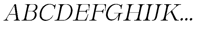 Bravellion Light Semi Expanded Italic Font UPPERCASE