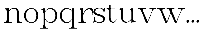 Bravellion Light Semi Expanded Font LOWERCASE