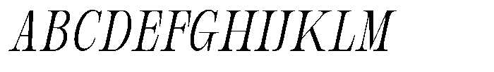 Bravellion Light Ultra Condensed Italic Font UPPERCASE