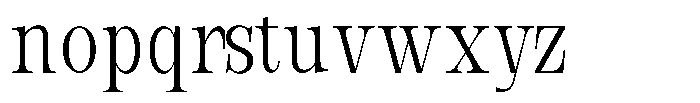 Bravellion Light Ultra Condensed Font LOWERCASE