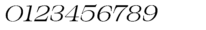 Bravellion Light Ultra Expanded Italic Font OTHER CHARS