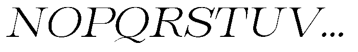 Bravellion Light Ultra Expanded Italic Font UPPERCASE