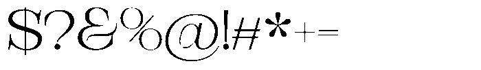 Bravellion Light Ultra Expanded Font OTHER CHARS