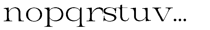 Bravellion Light Ultra Expanded Font LOWERCASE