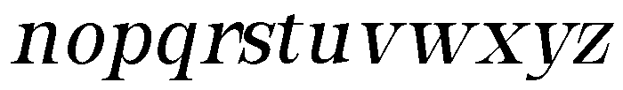 Bravellion Medium Condensed Italic Font LOWERCASE