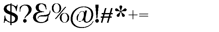Bravellion Medium Expanded Font OTHER CHARS