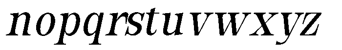 Bravellion Medium Extra Condensed Italic Font LOWERCASE