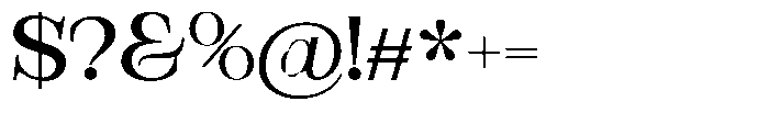 Bravellion Medium Extra Expanded Font OTHER CHARS