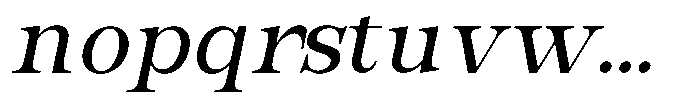Bravellion Medium Italic Font LOWERCASE
