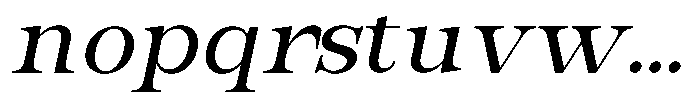 Bravellion Medium Semi Expanded Italic Font LOWERCASE