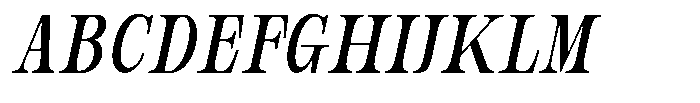 Bravellion Medium Ultra Condensed Italic Font UPPERCASE