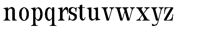 Bravellion Medium Ultra Condensed Font LOWERCASE