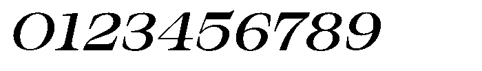Bravellion Medium Ultra Expanded Italic Font OTHER CHARS
