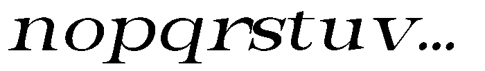 Bravellion Medium Ultra Expanded Italic Font LOWERCASE
