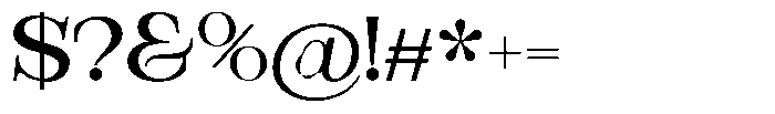Bravellion Medium Ultra Expanded Font OTHER CHARS