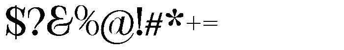 Bravellion Medium Font OTHER CHARS