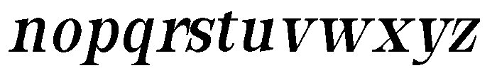 Bravellion Sem Bold Extra Condensed Italic Font LOWERCASE