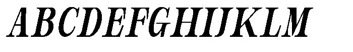 Bravellion Sem Bold Ult Condensed Italic Font UPPERCASE