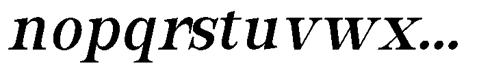 Bravellion Semi Bold Condensed Italic Font LOWERCASE
