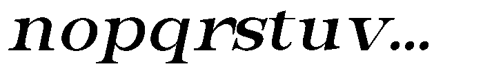 Bravellion Semi Bold Expanded Italic Font LOWERCASE