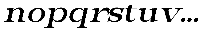 Bravellion Semi Bold Extra Expanded Italic Font LOWERCASE