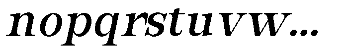 Bravellion Semi Bold Semi Condensed Italic Font LOWERCASE