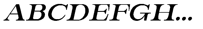 Bravellion Semi Bold Ultra Expanded Italic Font UPPERCASE