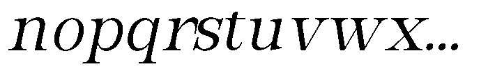 Bravellion Semi Condensed Italic Font LOWERCASE