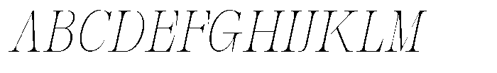 Bravellion Thin Condensed Italic Font UPPERCASE
