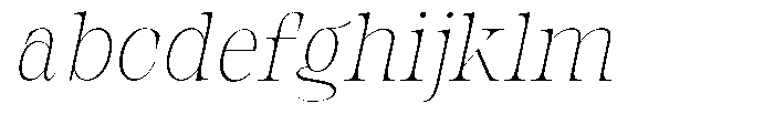 Bravellion Thin Condensed Italic FONT