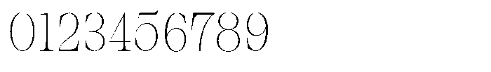 Bravellion Thin Condensed Font OTHER CHARS