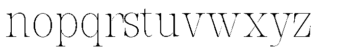 Bravellion Thin Condensed Font LOWERCASE