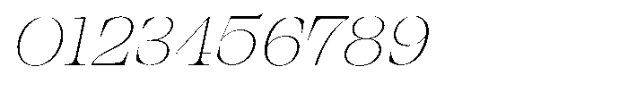 Bravellion Thin Expanded Italic Font OTHER CHARS