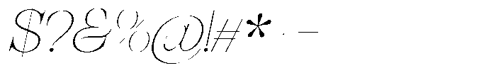 Bravellion Thin Expanded Italic Font OTHER CHARS