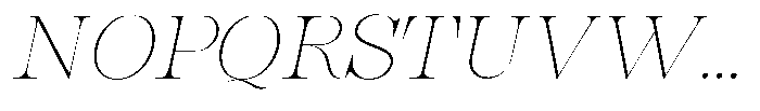 Bravellion Thin Expanded Italic Font UPPERCASE