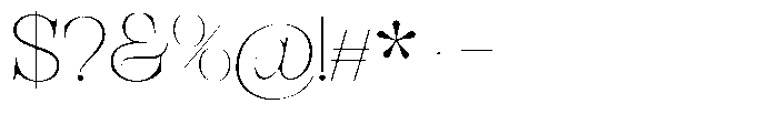 Bravellion Thin Expanded Font OTHER CHARS
