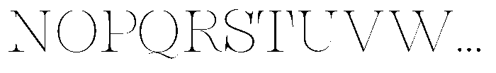 Bravellion Thin Expanded Font UPPERCASE