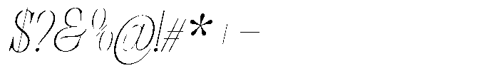 Bravellion Thin Extra Condensed Italic Font OTHER CHARS