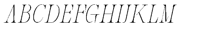 Bravellion Thin Extra Condensed Italic Font UPPERCASE
