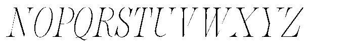Bravellion Thin Extra Condensed Italic Font UPPERCASE