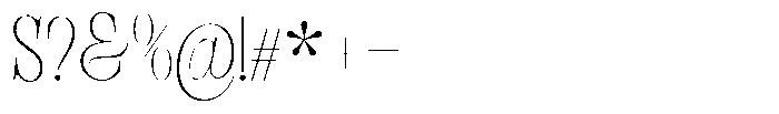 Bravellion Thin Extra Condensed Font OTHER CHARS