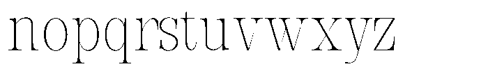 Bravellion Thin Extra Condensed Font LOWERCASE