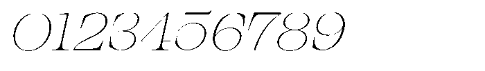 Bravellion Thin Extra Expanded Italic Font OTHER CHARS