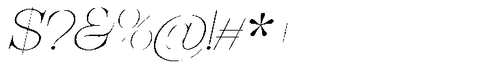 Bravellion Thin Extra Expanded Italic Font OTHER CHARS
