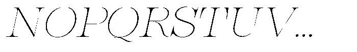 Bravellion Thin Extra Expanded Italic Font UPPERCASE