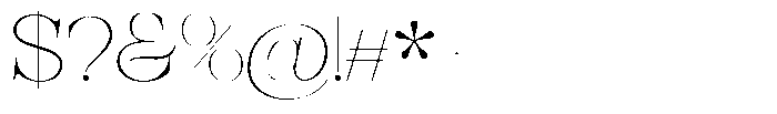 Bravellion Thin Extra Expanded Font OTHER CHARS