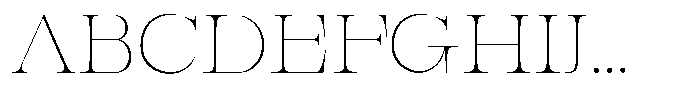 Bravellion Thin Extra Expanded Font UPPERCASE